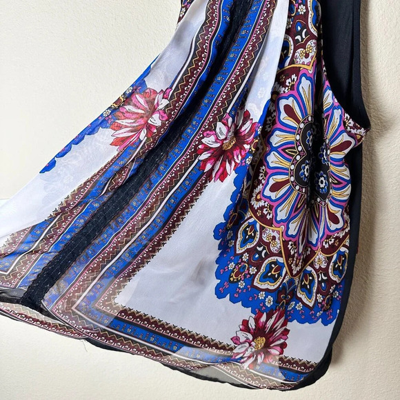 ANTHROPOLOGIE One September brand Scarf Print Halter Top size Medium - Picture 5 of 9